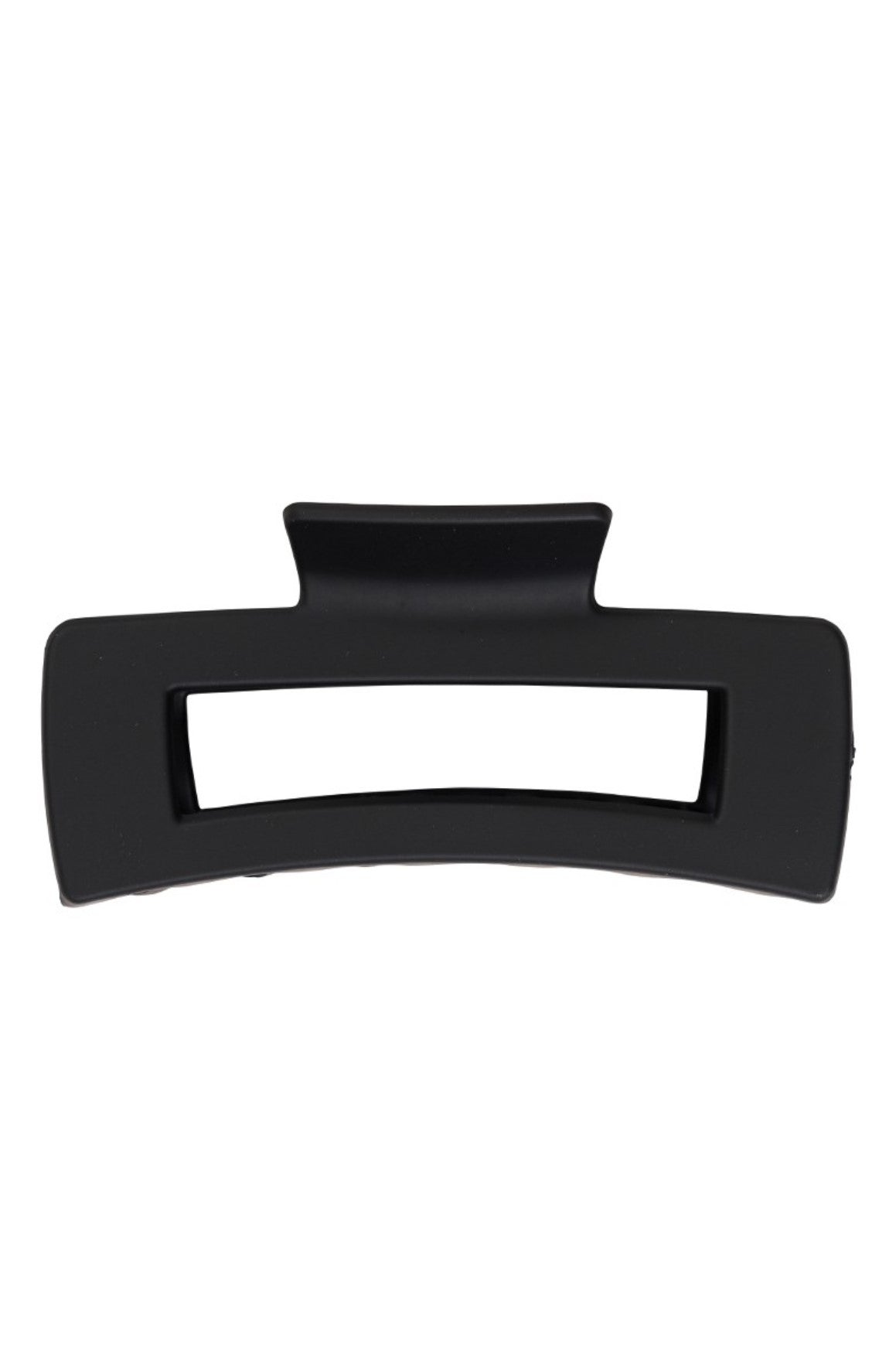 Black Rectangle Hair Claw Clip