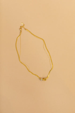 Gold Multilayer Chain Necklace