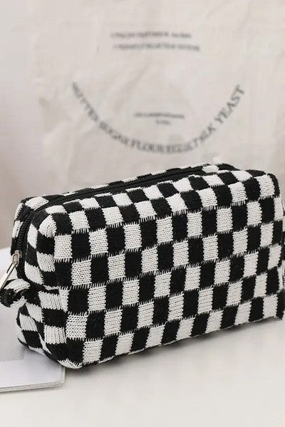 Checkered Black & White Bag — Brooklyn Blush, Draper Utah