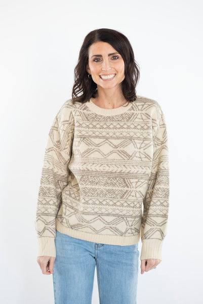 Aztec Print Sweater