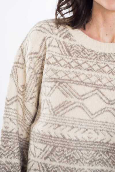 Aztec Print Sweater