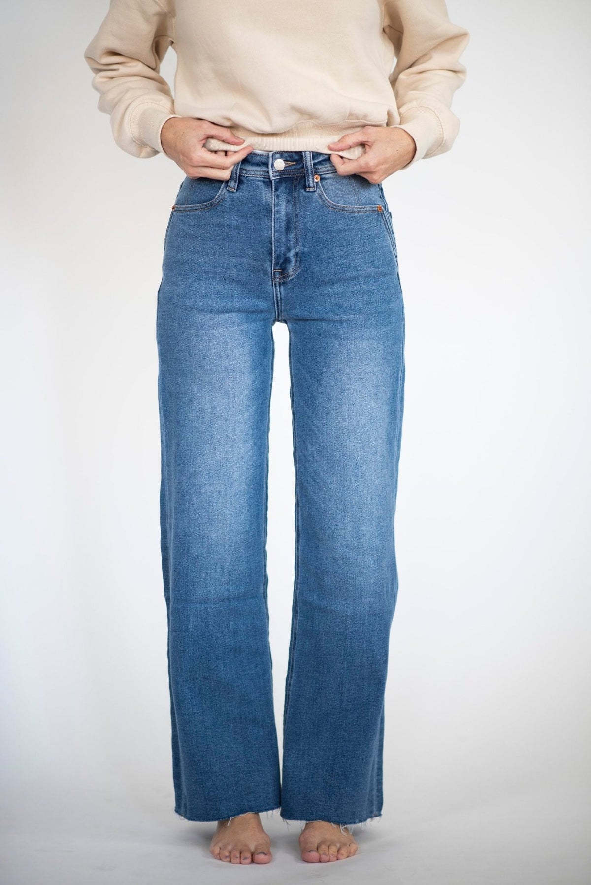 Larisa Wide Leg Jeans — Brooklyn Blush women's boutique, Draper Utah