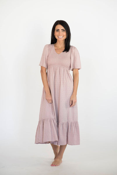 Janie Smocked Dot Dress