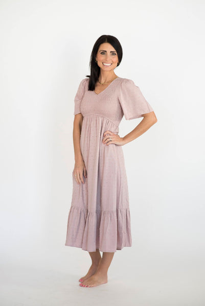Janie Smocked Dot Dress