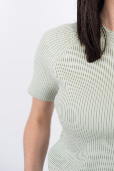 Ricky Ribbed Set in Sage