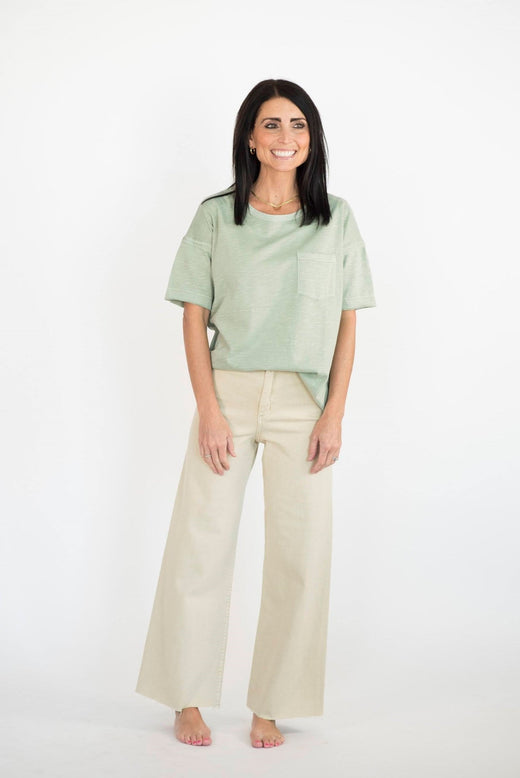 Julena Pants in Beige — Brooklyn Blush women's boutique, Draper Utah