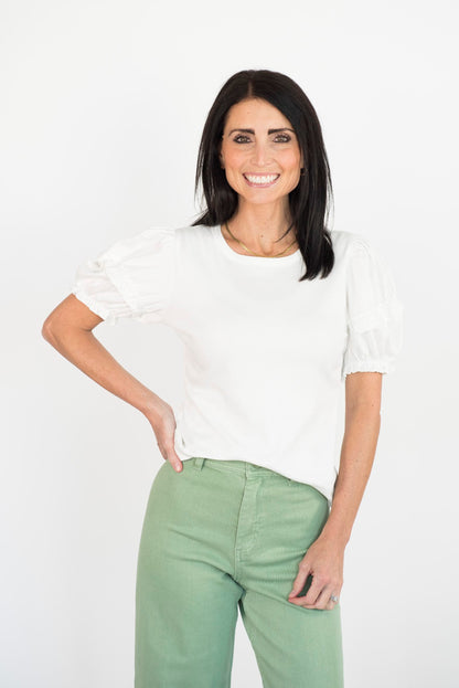 Lesly Top in Ivory