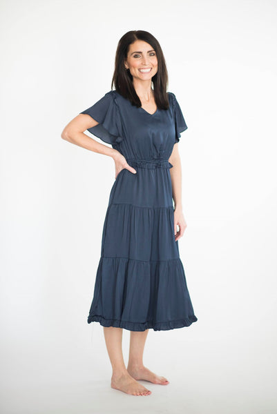 Camille Dress in Navy