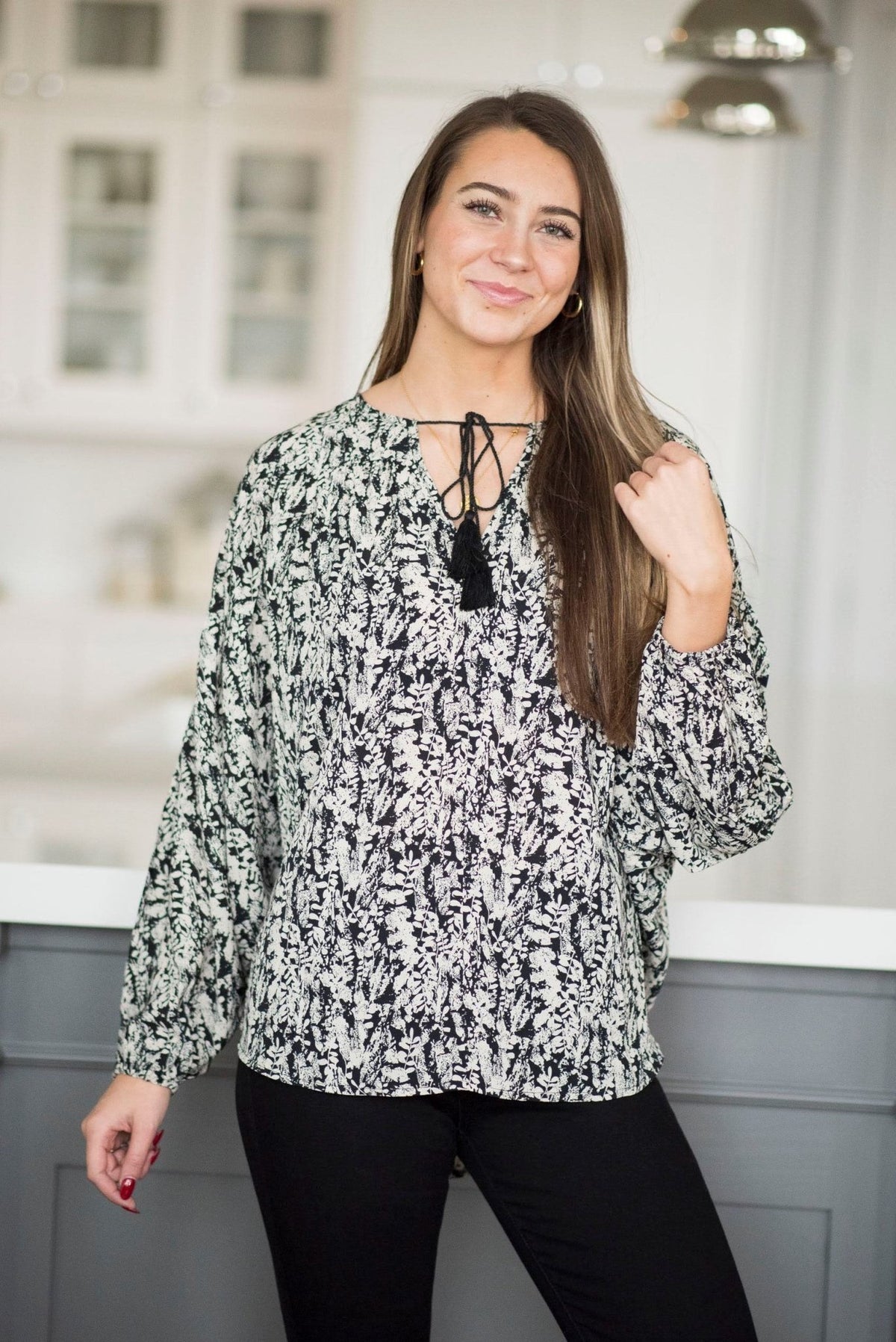 Kali Printed Top — Brooklyn Blush women's boutique, Draper Utah