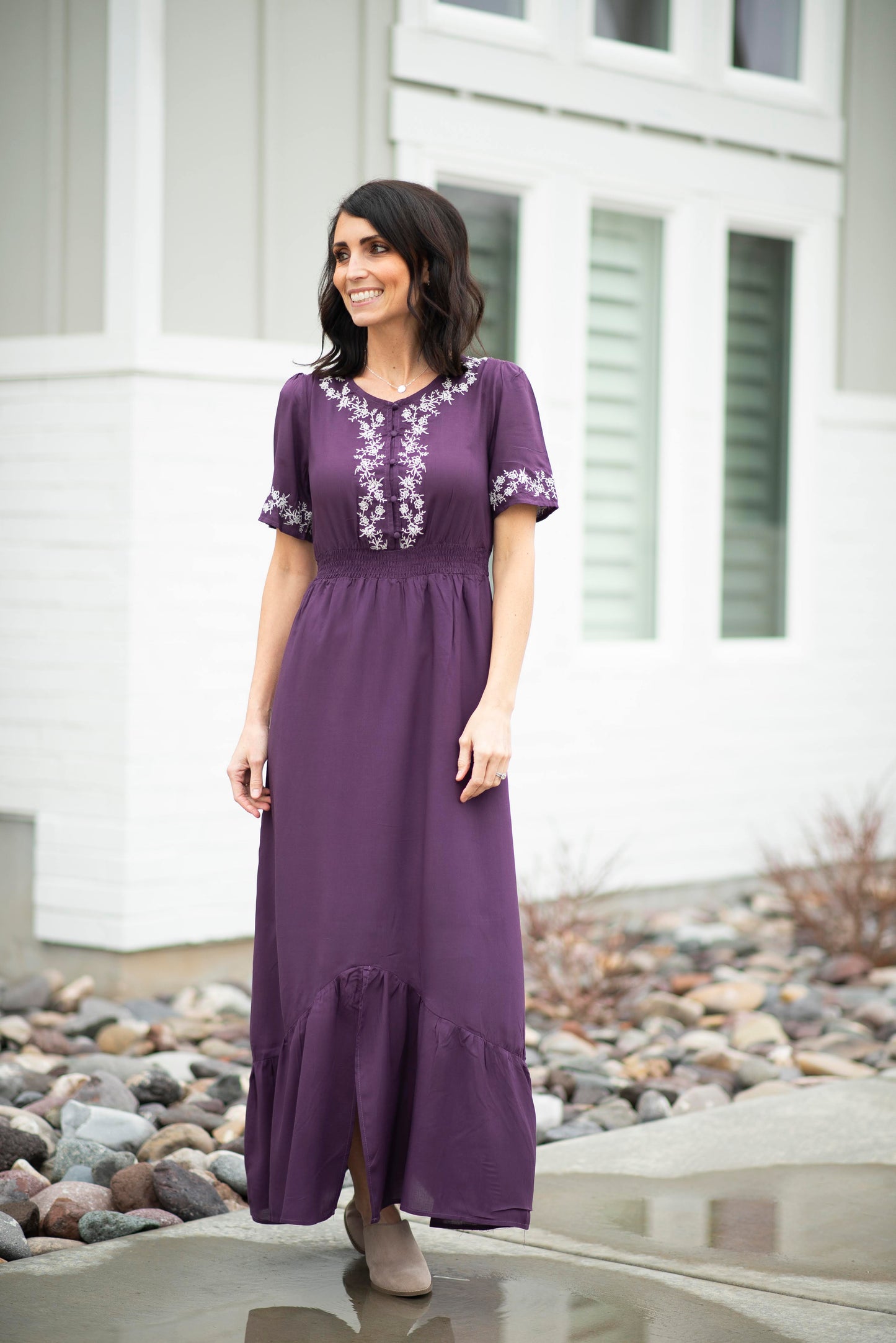 Mona Embroidered Maxi