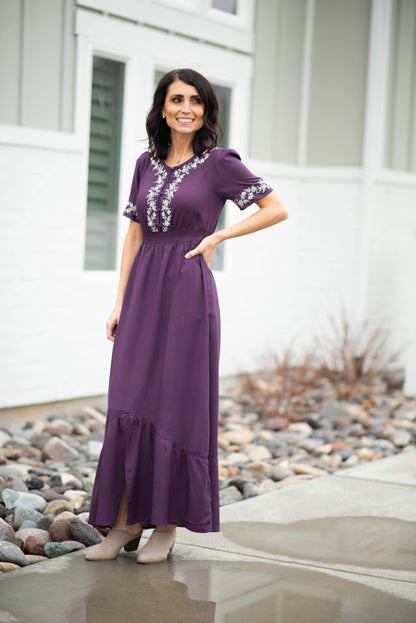 Mona Embroidered Maxi