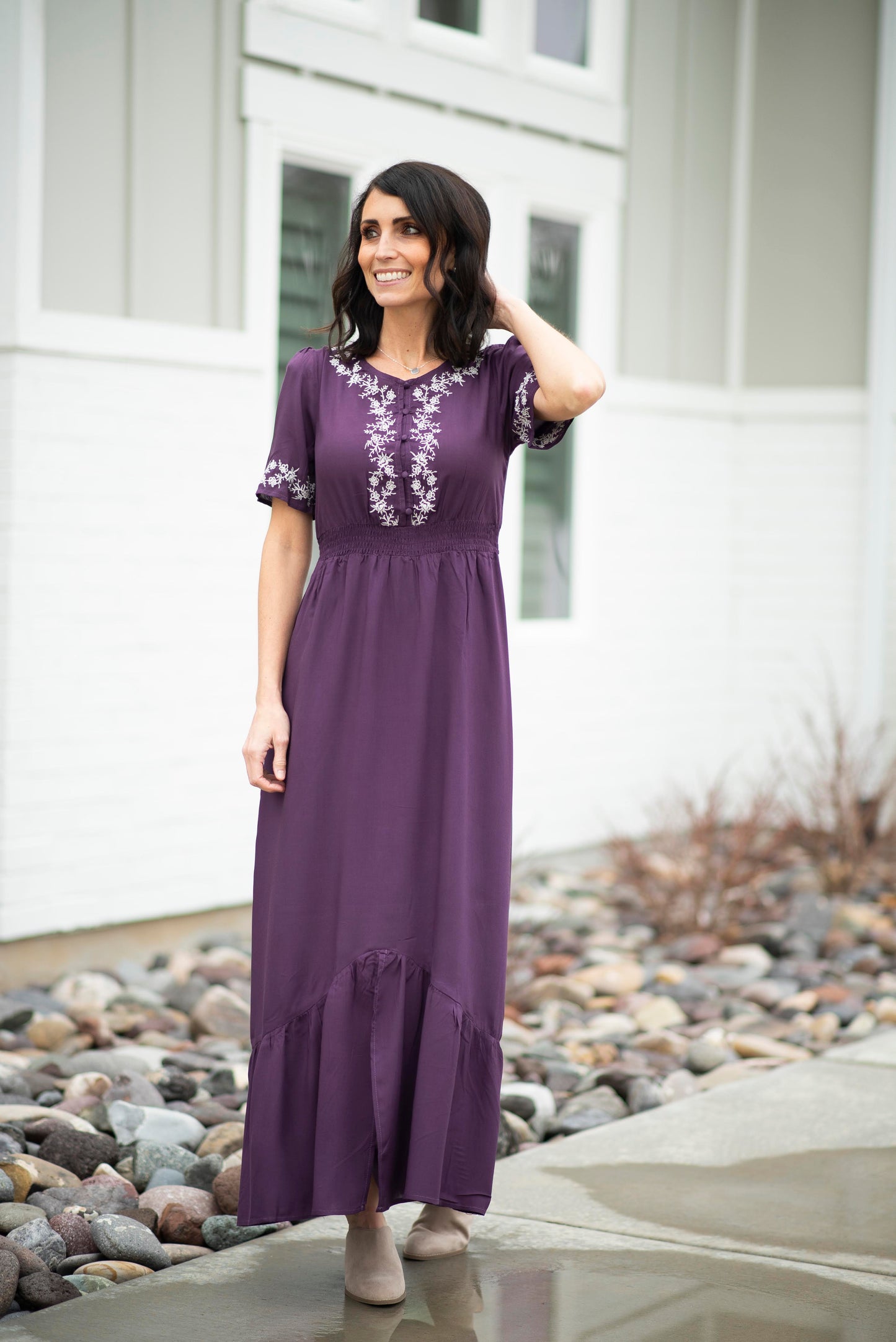 Mona Embroidered Maxi