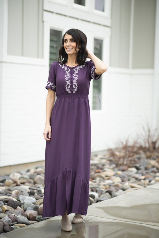 Mona Embroidered Maxi