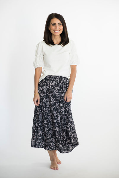 Magnolia Floral Skirt