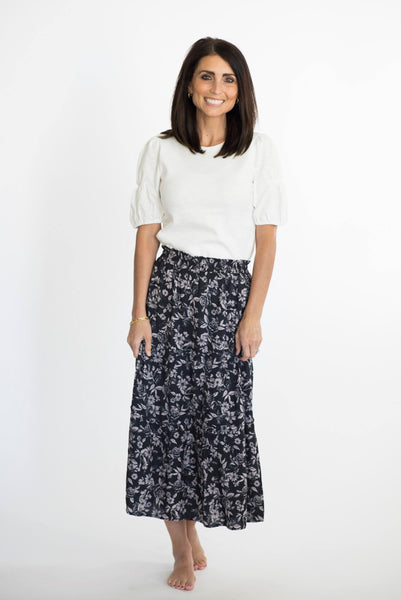 Magnolia Floral Skirt