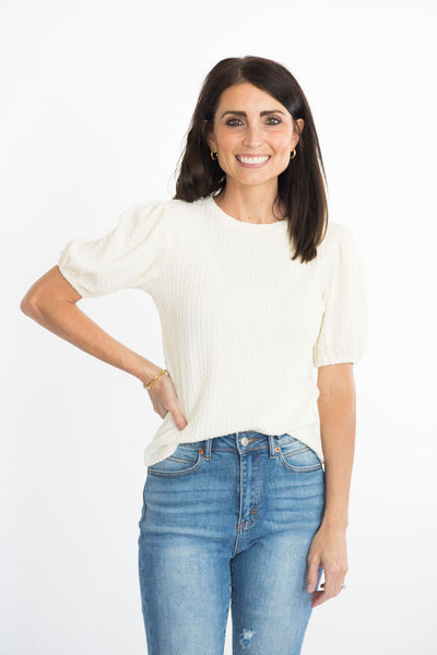 Taya Textured Top
