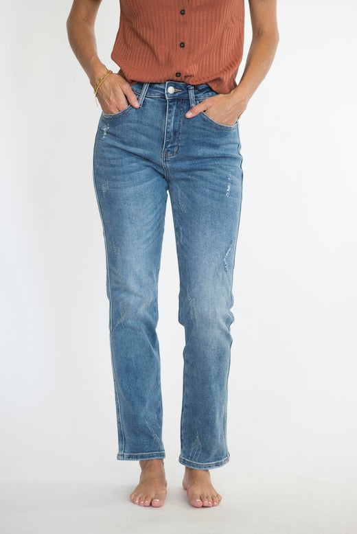 Shawnee Straight Jeans — Brooklyn Blush women's boutique, Draper Utah