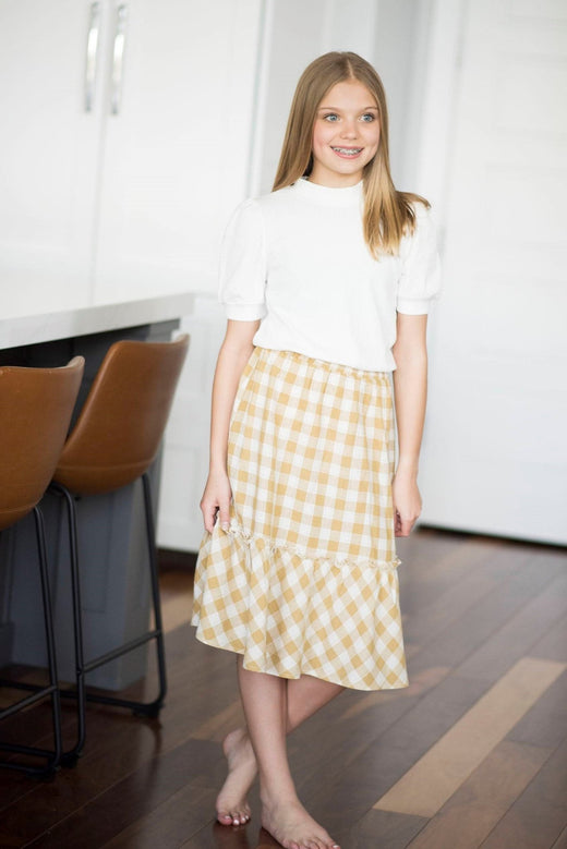 Lottie Plaid Skirt — Brooklyn Blush women's boutique, Draper Utah
