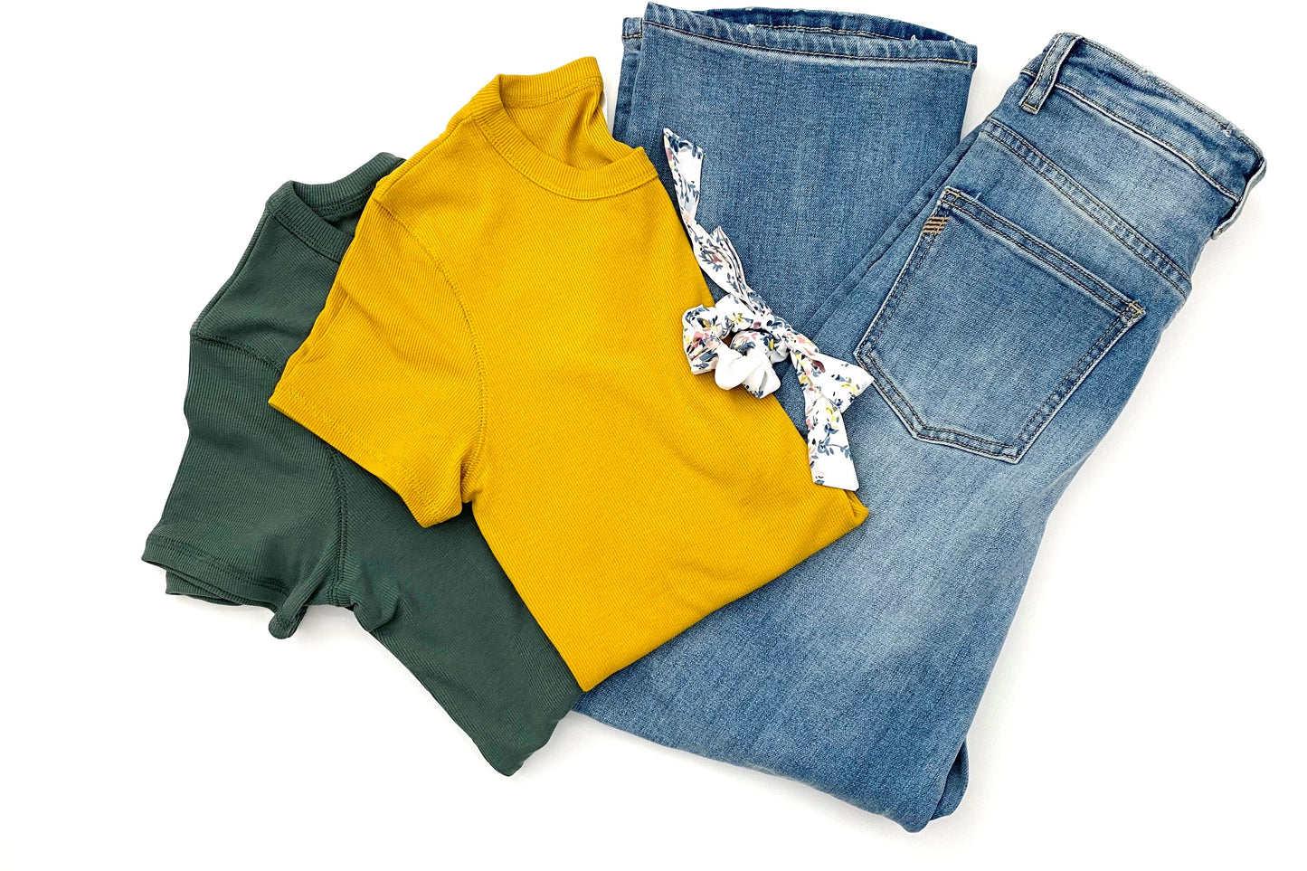 Eisley Ribbed Top in Mustard