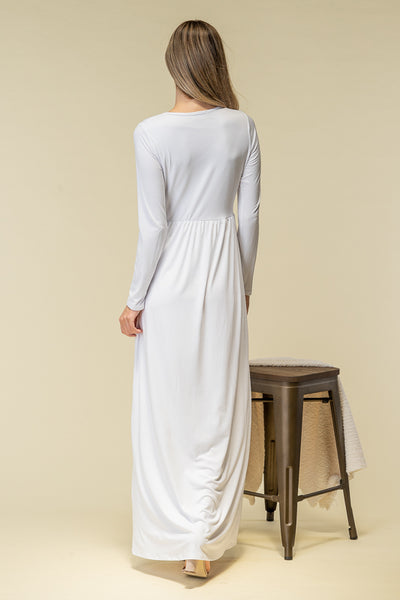 White Temple Maxi Dress