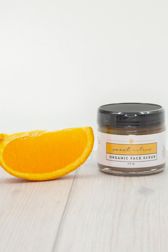 Just Ingredients Sweet Citrus Organic Face Scrub - Local Pick Up Only